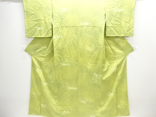 遠山に樹木模様小紋着物